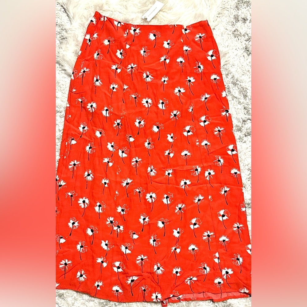 Maeve The Lille Side Slit Midi Skirt NWT Size 6 - Picture 15 of 15
